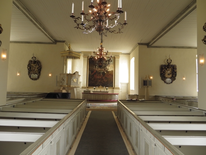 Interiör, Svenarums kyrka i Vaggeryds kommun.