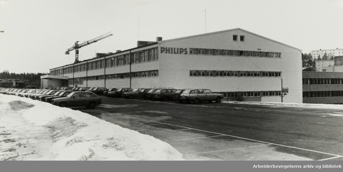 Ryen. Det nye anlegget til Philips. Februar 1981