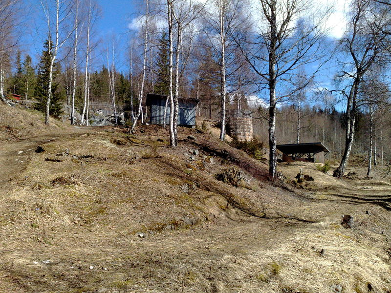 Rester etter Grua kalkverk i Østhagan. Foto: Randsfjordmuseet (Foto/Photo)