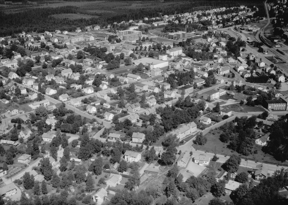 Flygfoto över Gislaved i Jönköpings län. 1244/1964