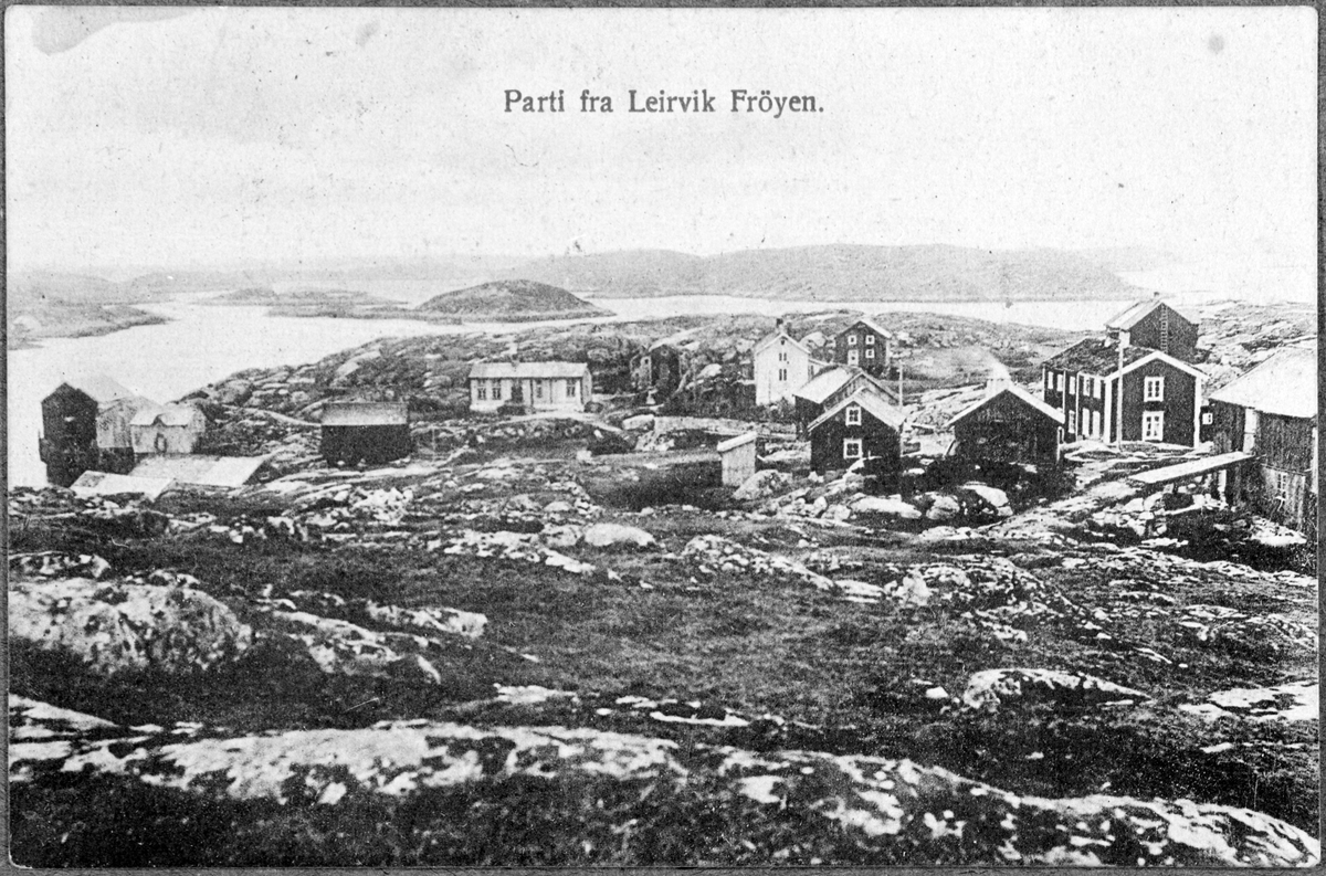Postkort over Leirvik, Frøya