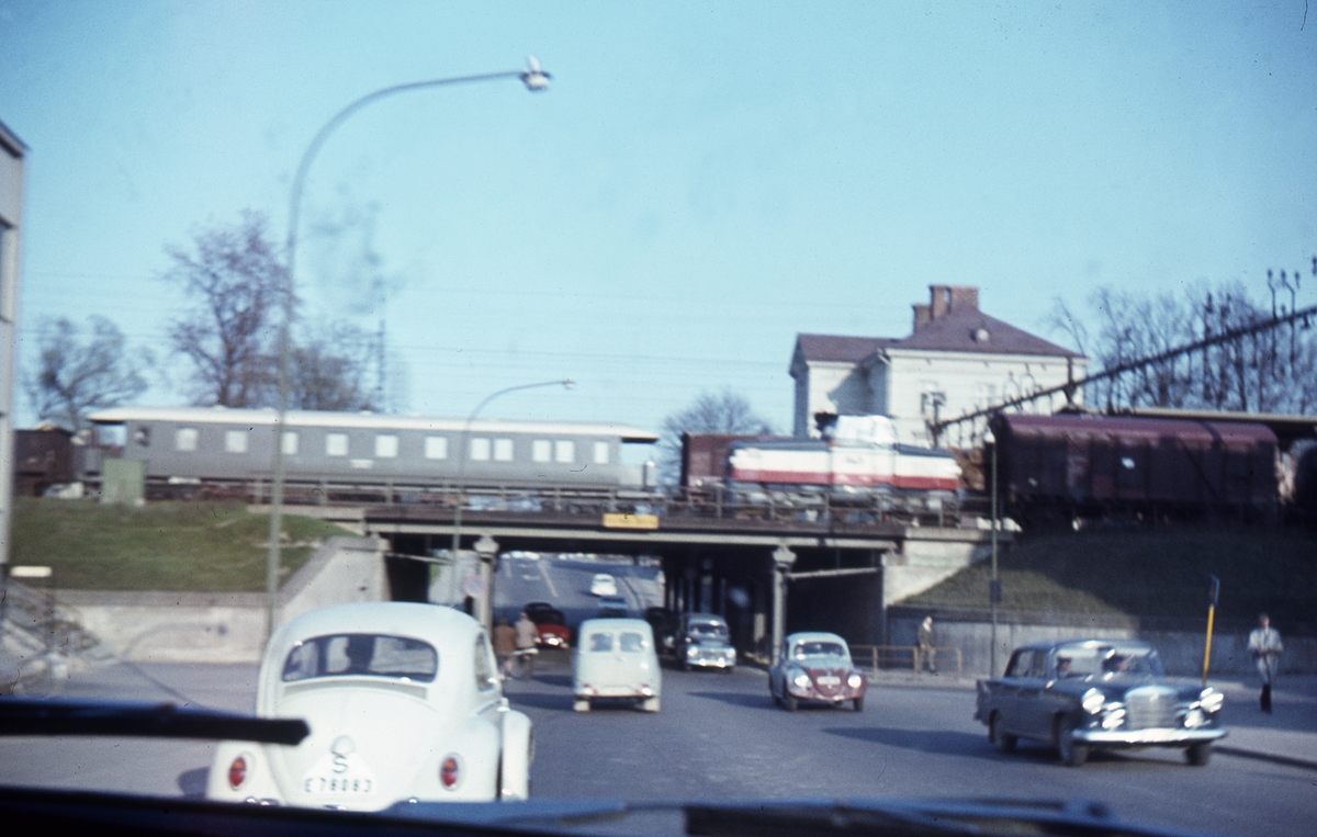 Nobeltunneln, Järnvägsstation i Örebro, 7 maj 1965.