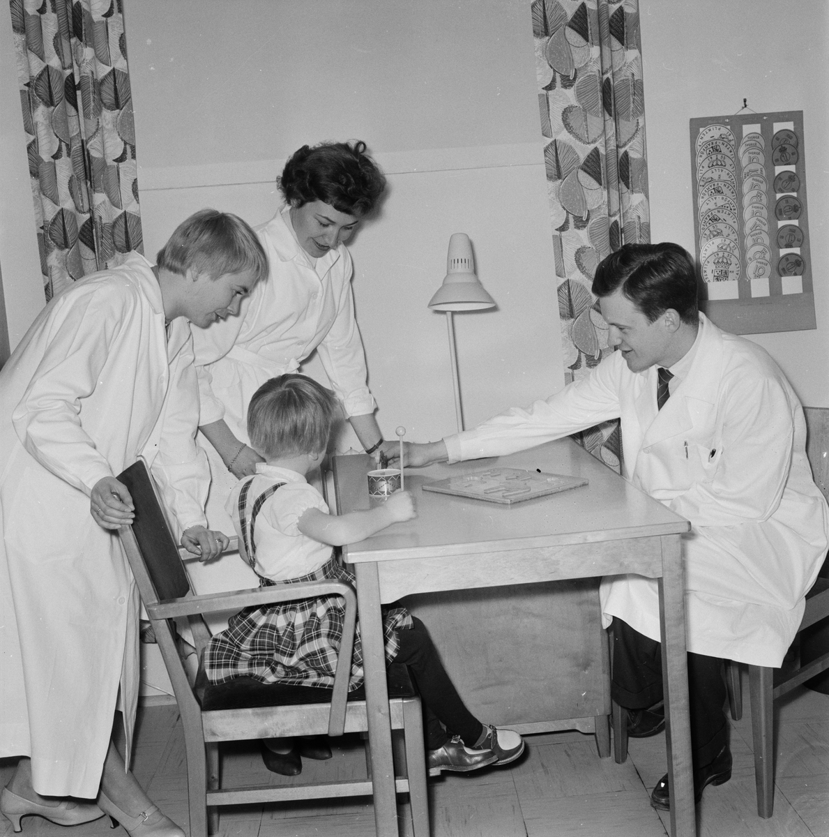 Akademiska sjukhuset, klinikbygge startar i höst för de psykiskt sjuka barnen, Uppsala, april 1959