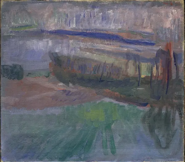 Vintermåneskinn [Maleri]