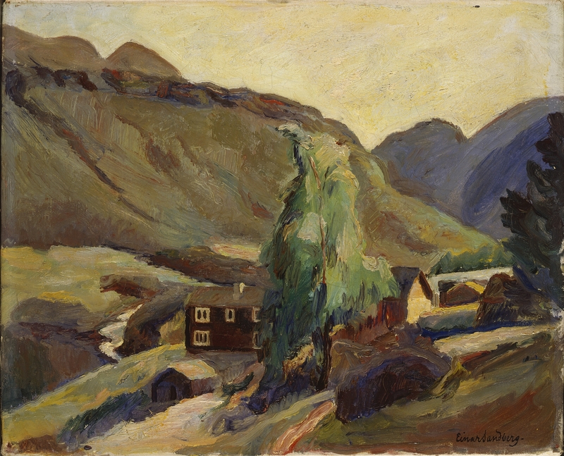 Øverbø i Bøverdalen [Maleri]