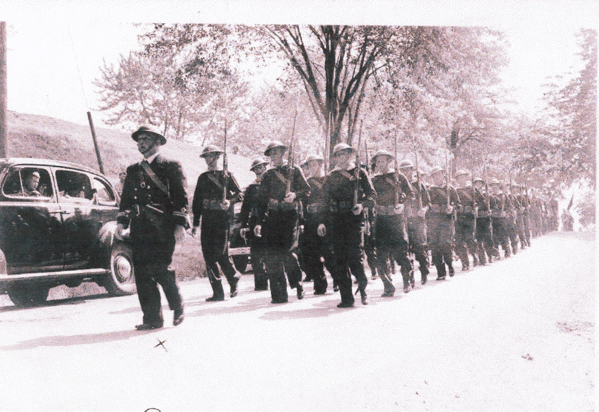 Camp Norway, parade 1942
