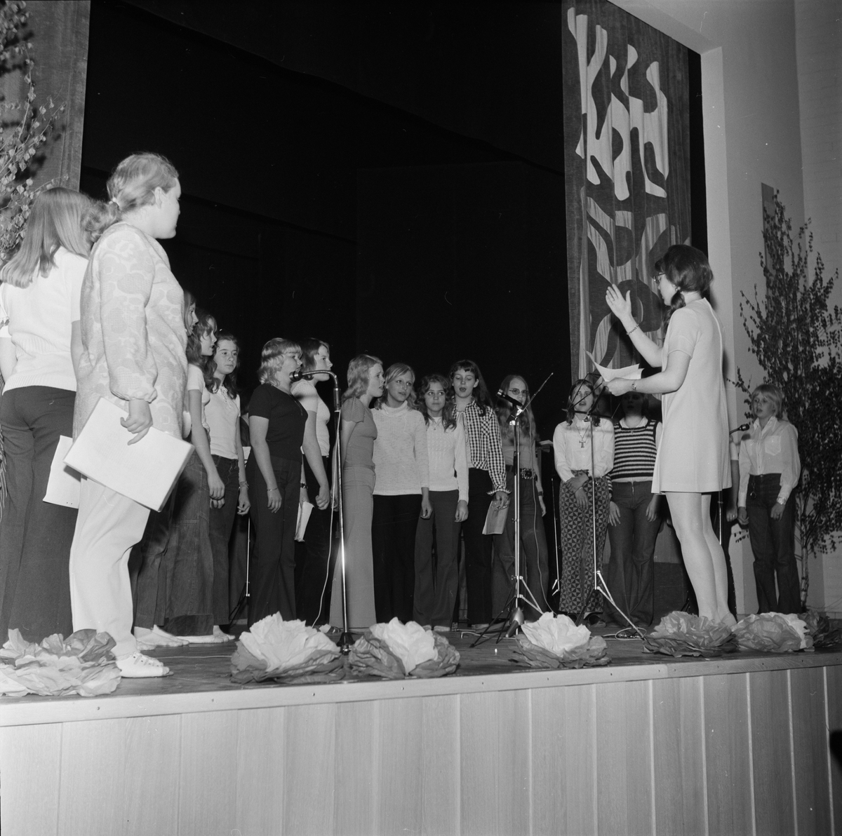 Musikavslutning i Tierp, Uppland, juni 1972
