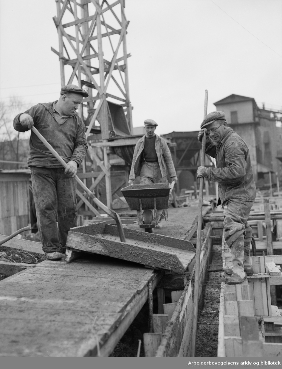 Boligbygging på Skøyen - Oppsal. 1953.