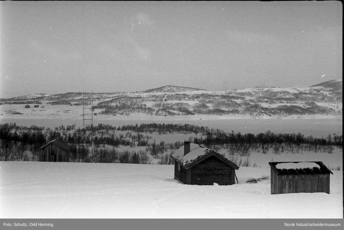 Turbilder vinterstid ved Møsvannsdammen vest.