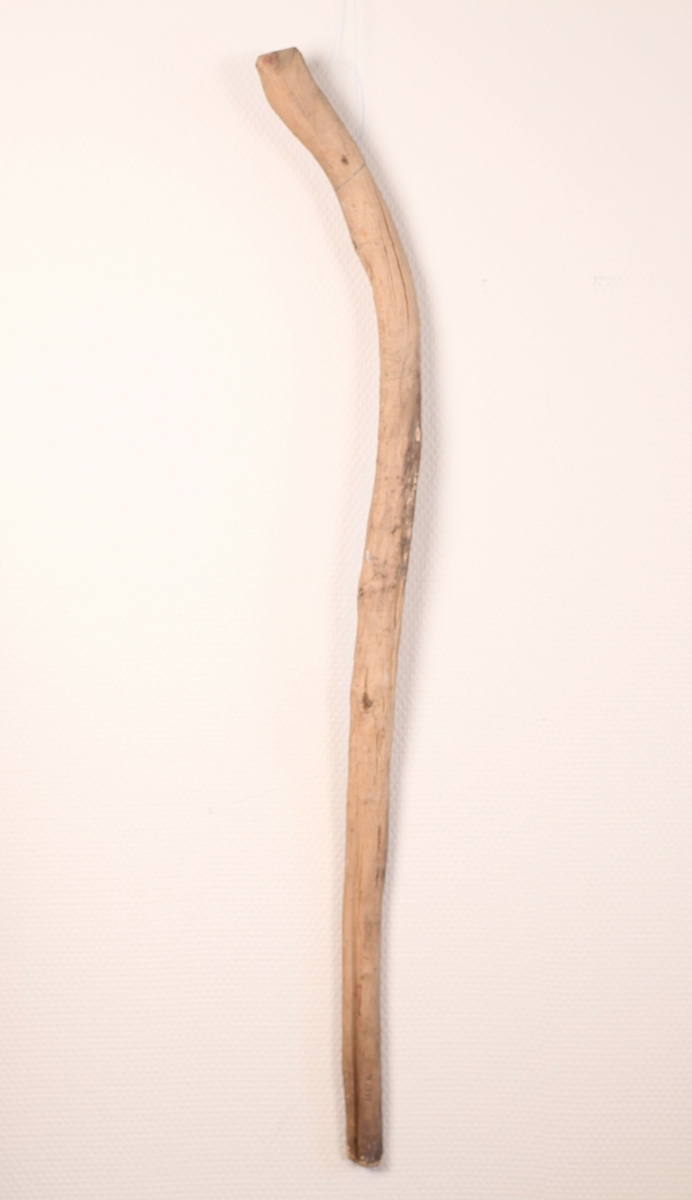 Spaserstokk med håndtak formet av stokkens bøyning