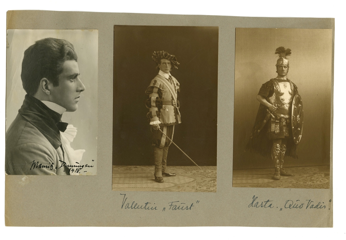 Idar Trana i rollen som Valentine i operaen Faust. Satt opp ved Trondhjems Teater i sesongen 1918-1919.

Deltagelsen i denne oppsetningen regnes som Idar Trana sin debutt.