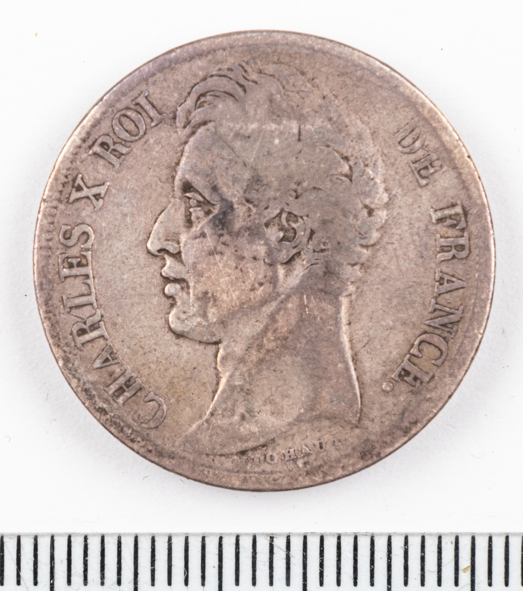Mynt Frankrike 1828 2 Franc.