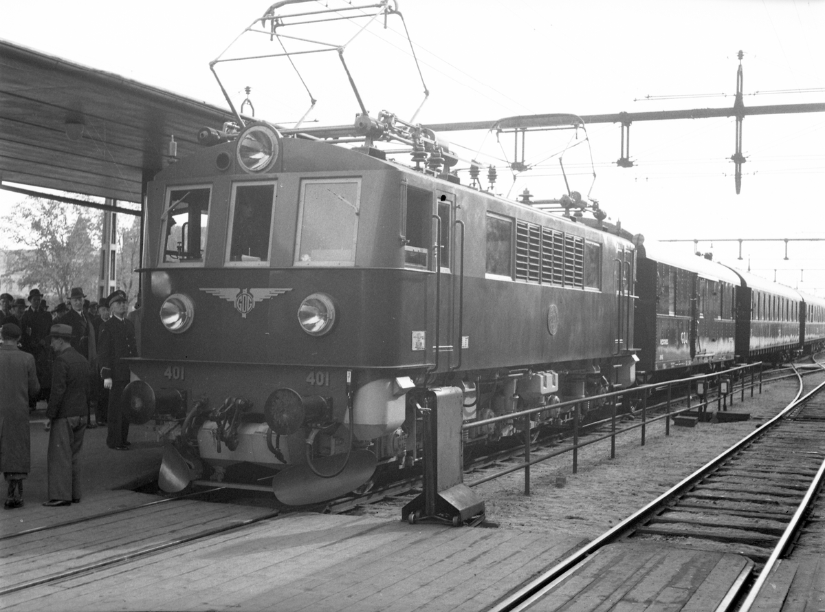 Gefle Dala jernväg
Första el-loket 1944.