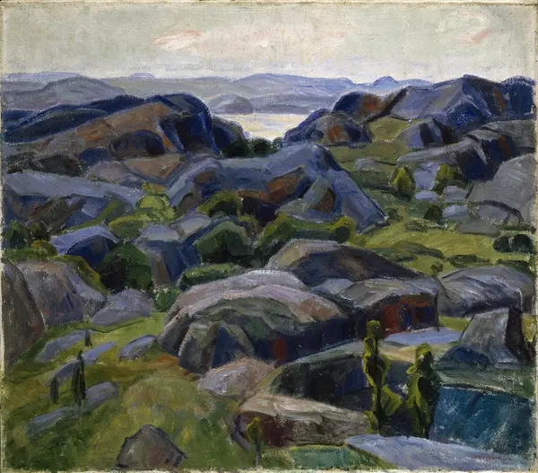 Fjellknauser, Hvasser [Maleri]