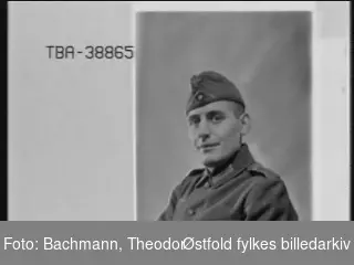 Portrett av tysk soldat i uniform, Hans Vehrs.
