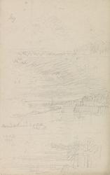 Tre landskapsstudier [Tegning]