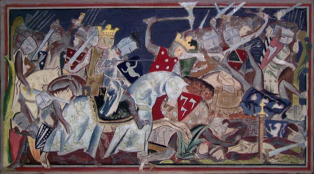 Harald Hardråde i slaget ved Stamford bro [Maleri]