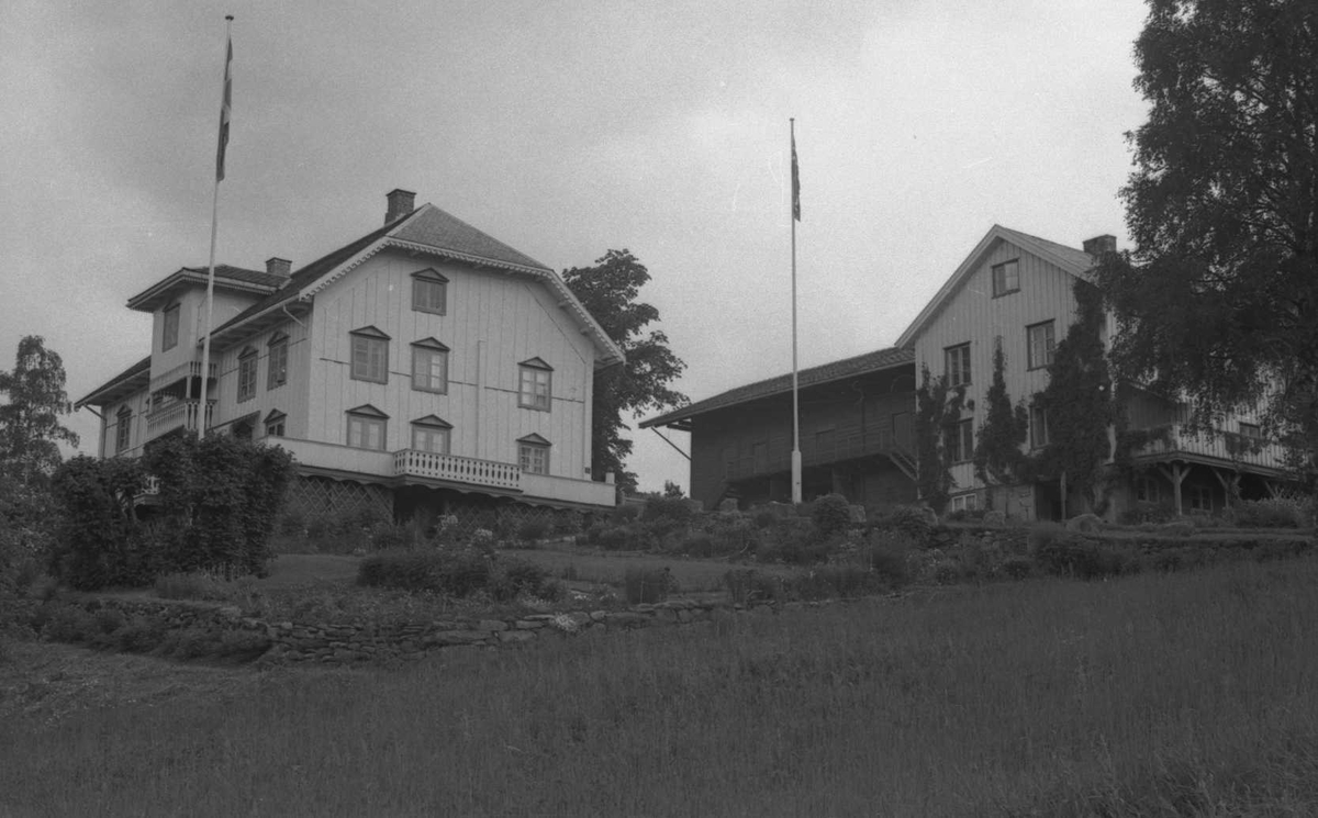 DOK:1971, Aulestad, veranda, hage, vognskjul,