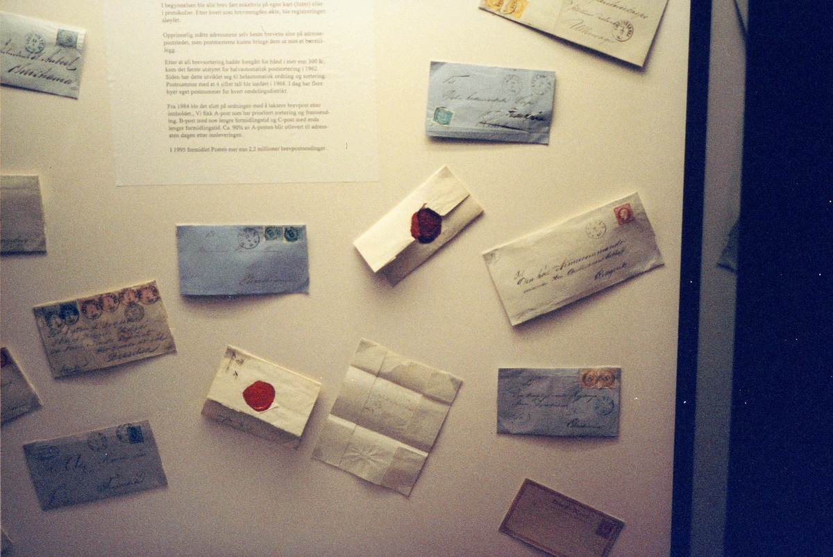 Postmuseet, utstilling, brev