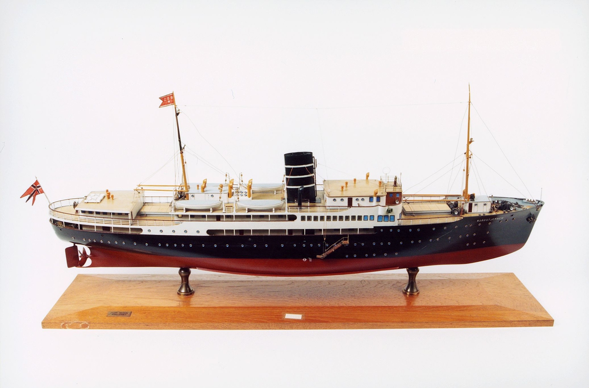 postmuseet, gjenstander, modell av båt, "Nordstjernen"