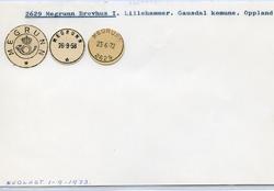 Stempelkatalog  2629 Megrunn, Gausdal kommune, Oppland