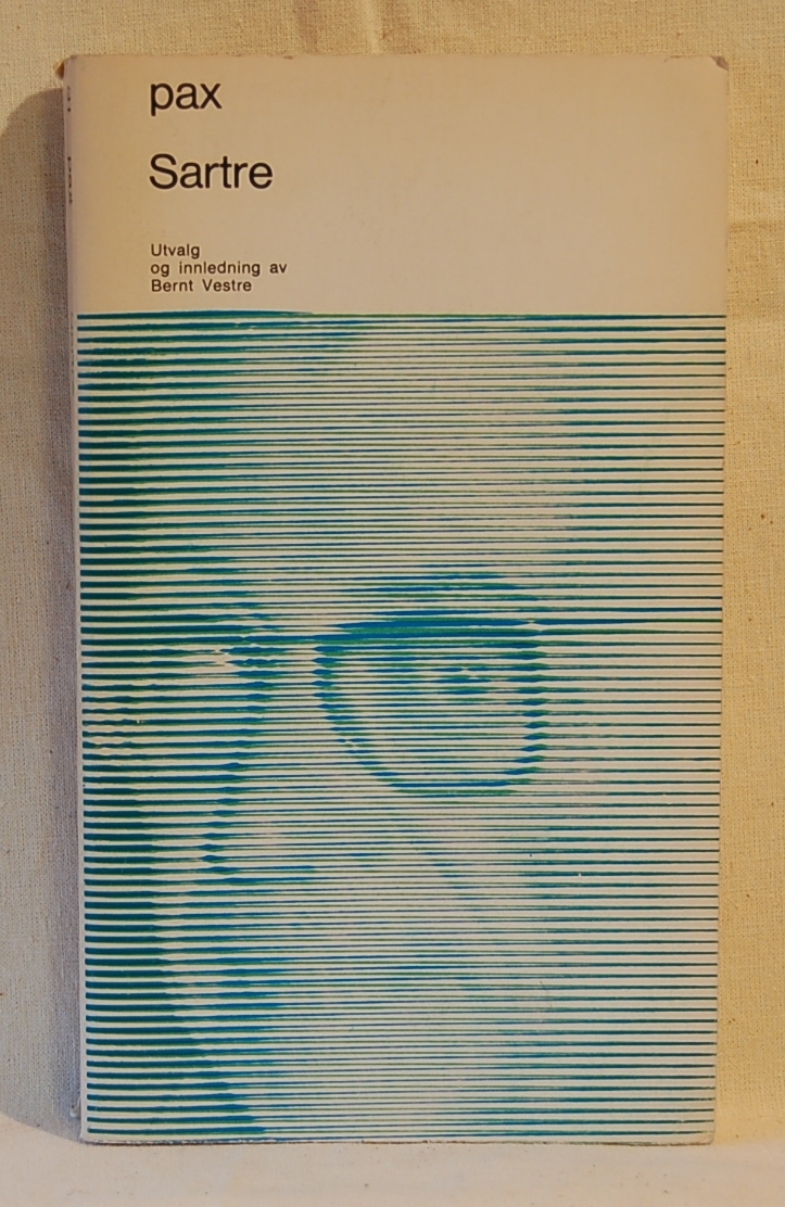 På bokens forside et portrett av Jean Paul Sartre