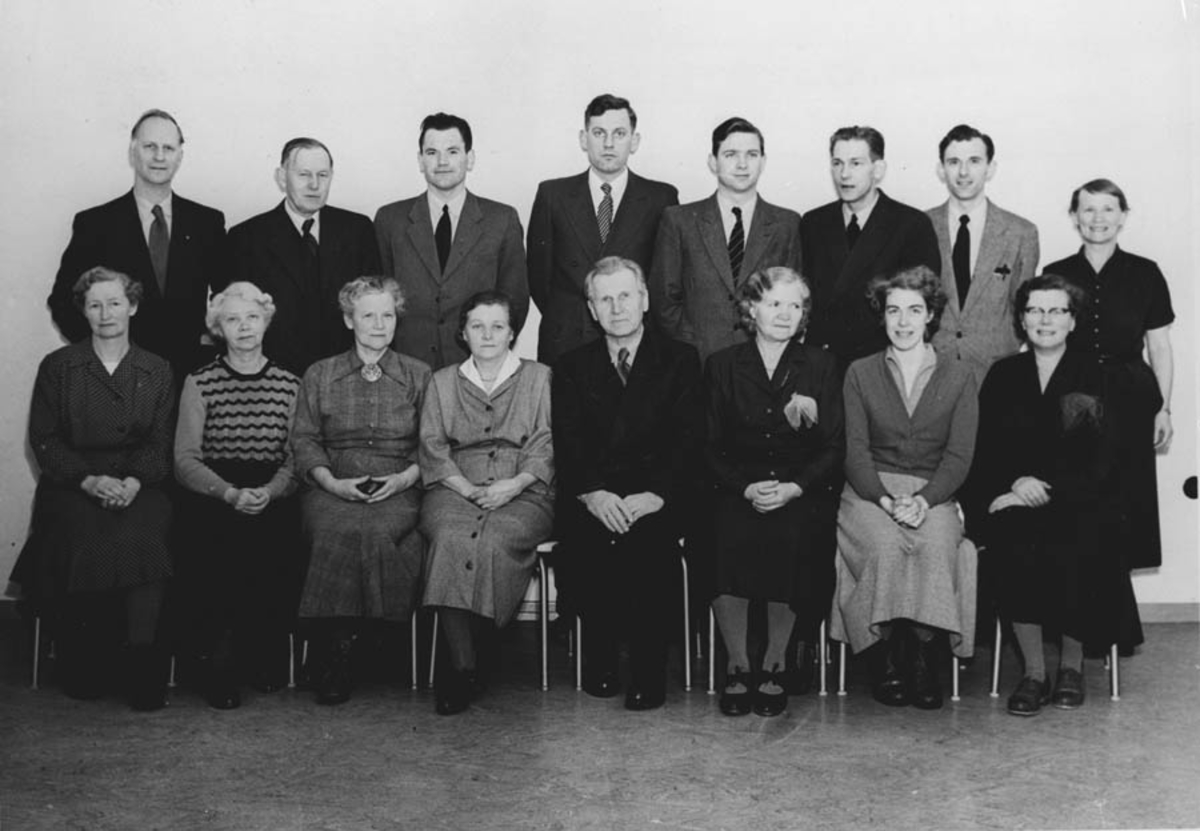 Lærerpersonalet ved Ski skole 1955