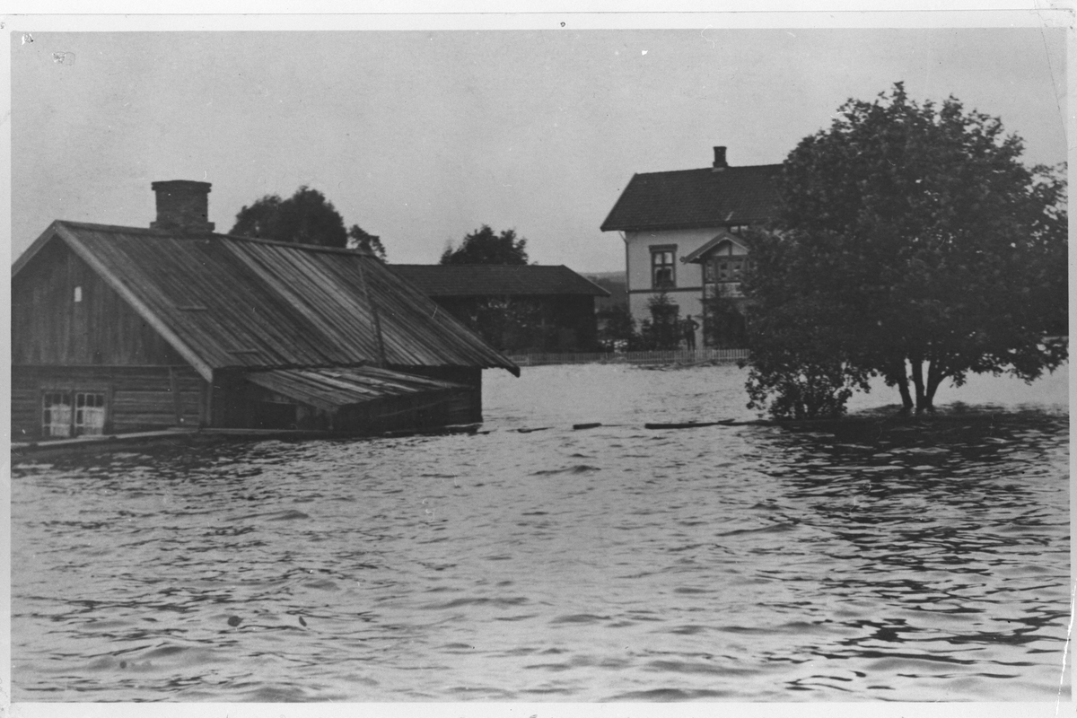 Elvegata under flommen 1910.