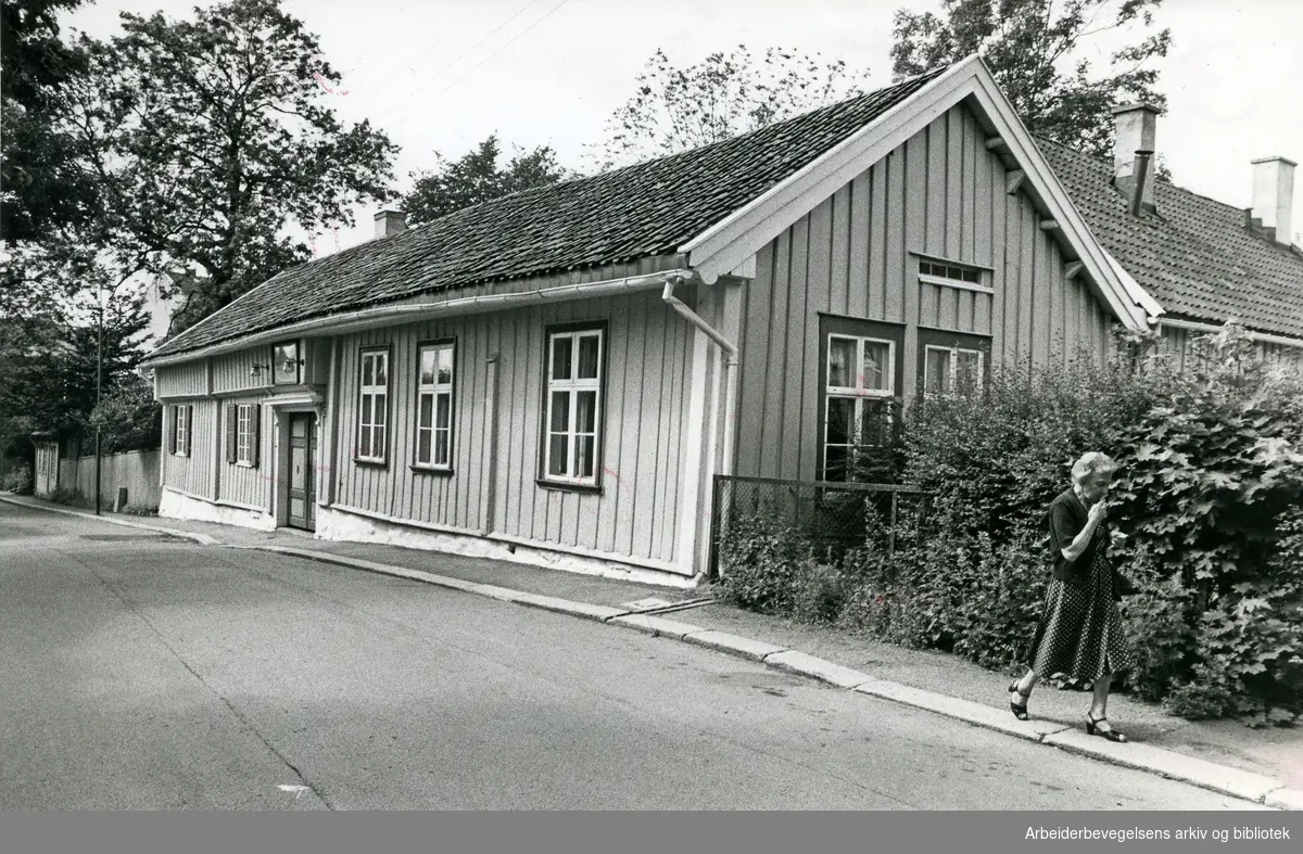 Biermannsgården (Nå Biermanngårdens Fritidshjem) i Maridalsveien 78 på Sagene,.juli 1981