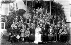 Bryllupet 22.09.1934 mellom Anna O Heggdal og Knut Melvin J 