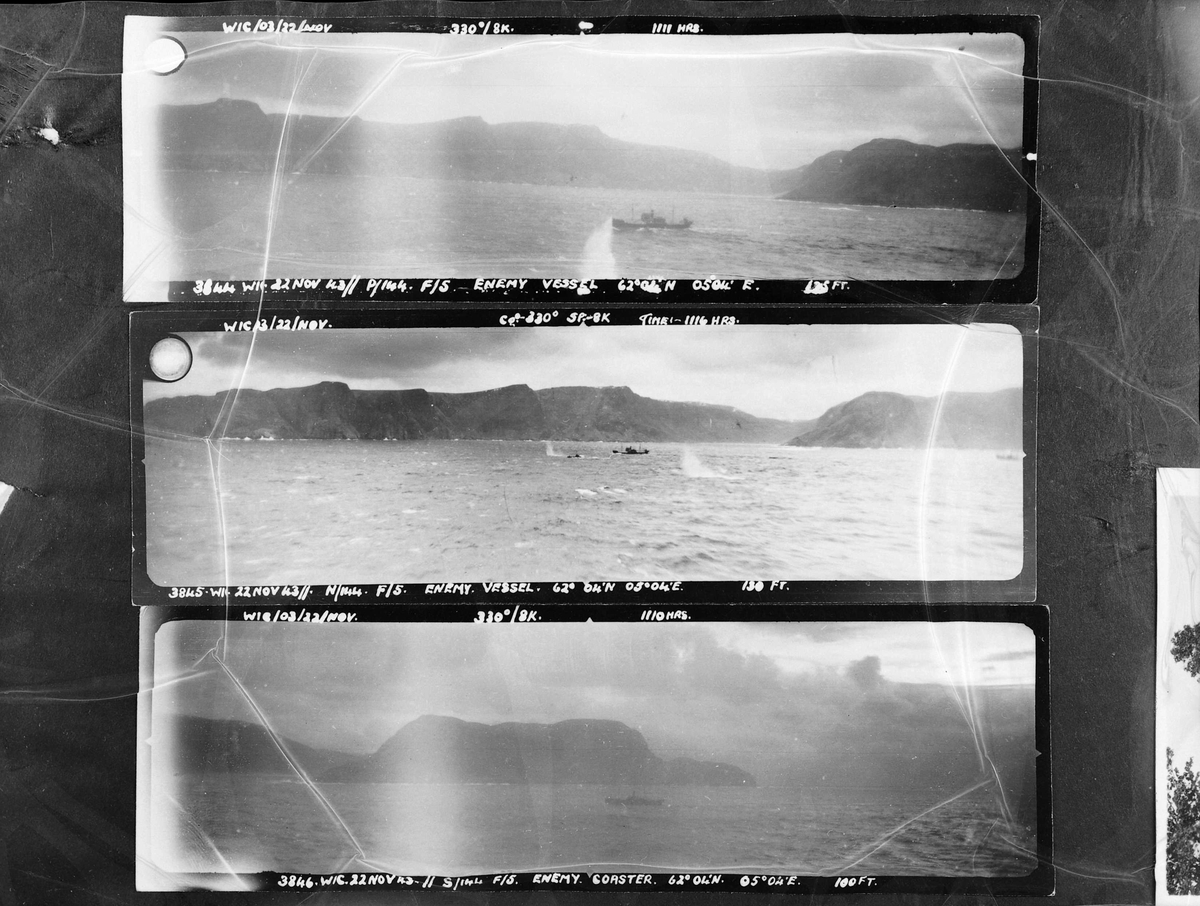 Fiendtlig skip sett fra ubåt under 2. verdenskrig (kopi)