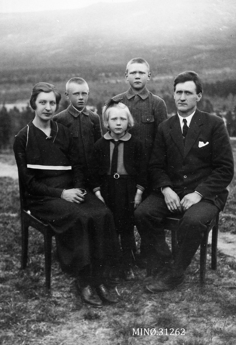 Familiebilde - Martin Kjønsberg med familie