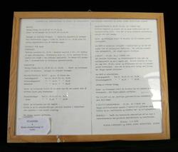 Skilt. Plansje. Oppslagstavle