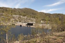 Gamle Skarfoss dam mot nord-øst