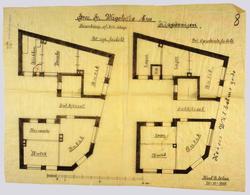 Vaaningshus, tomt ved Keiser Wilhelms gade [Arbeidstegning]