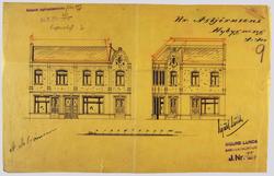 Vaaningshus, tomt ved Keiser Wilhelms gade [Arbeidstegning]