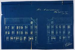 Nybygning for Hr. Amundsen [Fasadeoppriss]