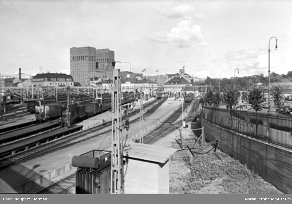 Oversiktsbilde over Oslo Vestbanestasjon