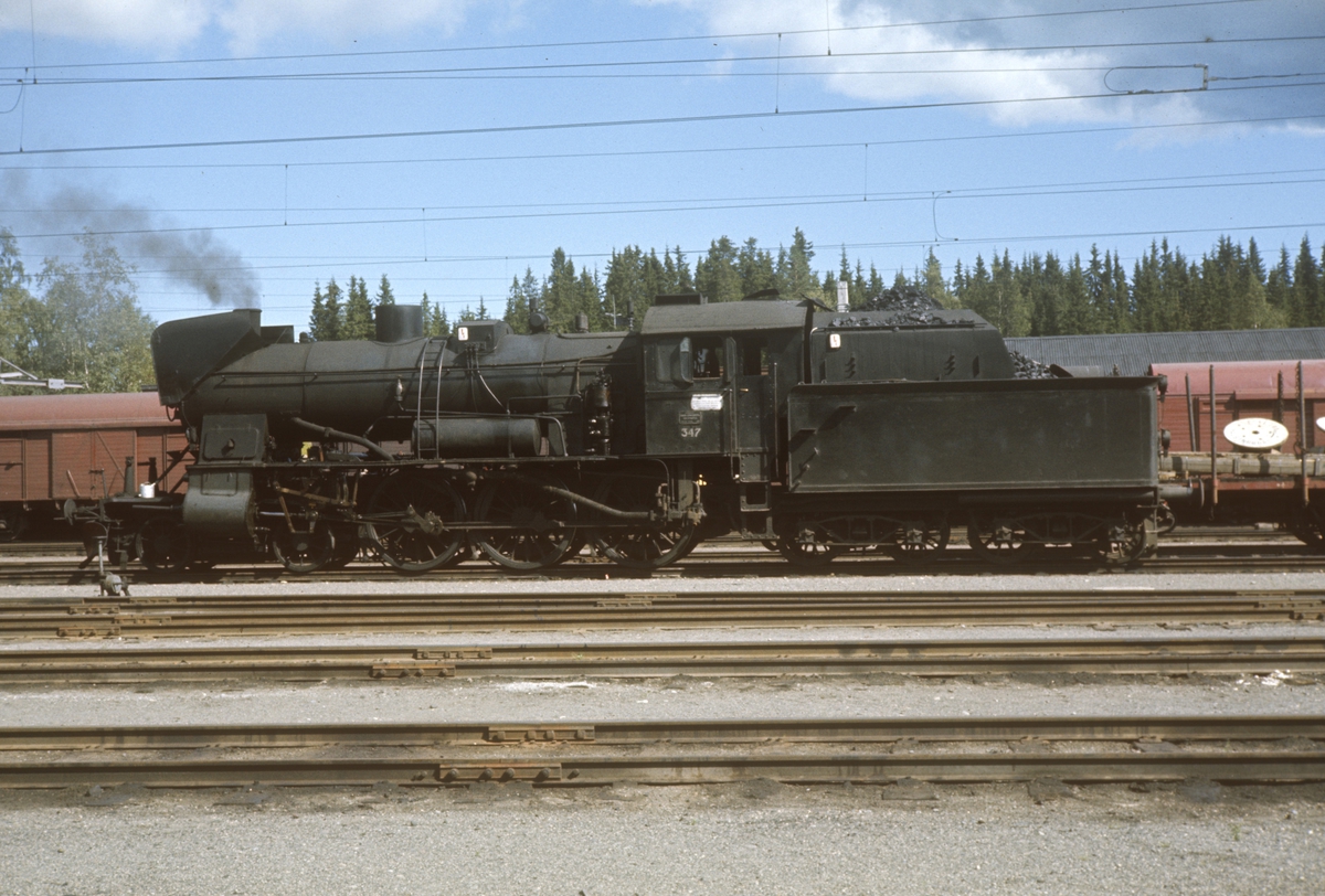 Damplokomotiv type 30b nr. 347 på Eina stasjon