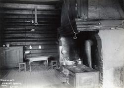 Vilberg, Sørum, Nedre Romerike, Akershus. Interiør fra kjøkk