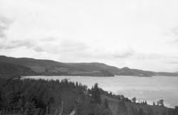 Innsjø eller fjord i Nord-Trøndelag. Fotografert 1921 i forb