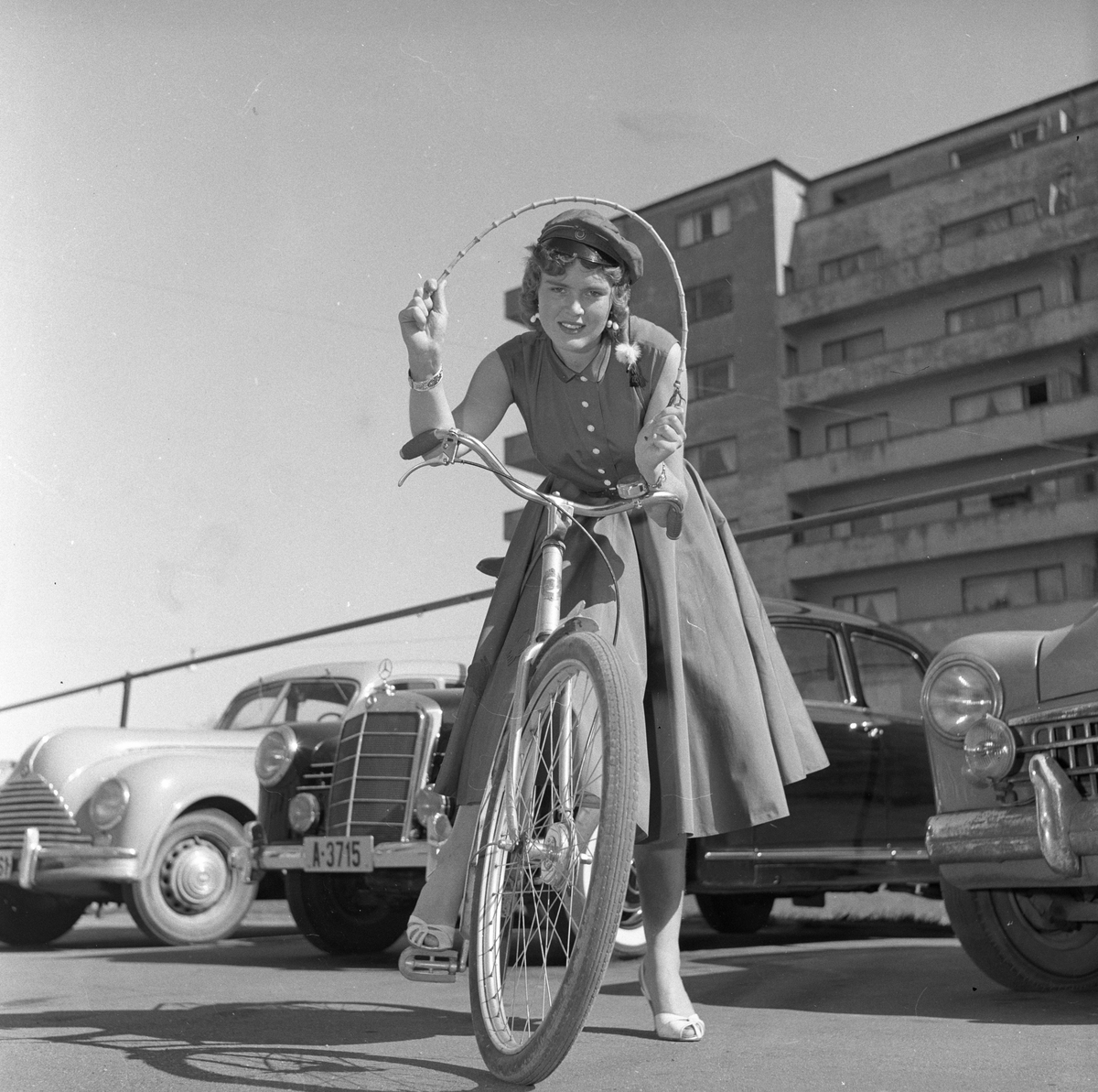 Christine Hauge, russeprinsesse 1957. Oslo.
Fotografert 1957.
