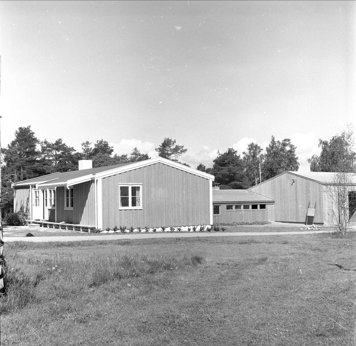 Ekeberg, Oslo, 10. juni 1959, landbruksutstilling, bygninger på området.