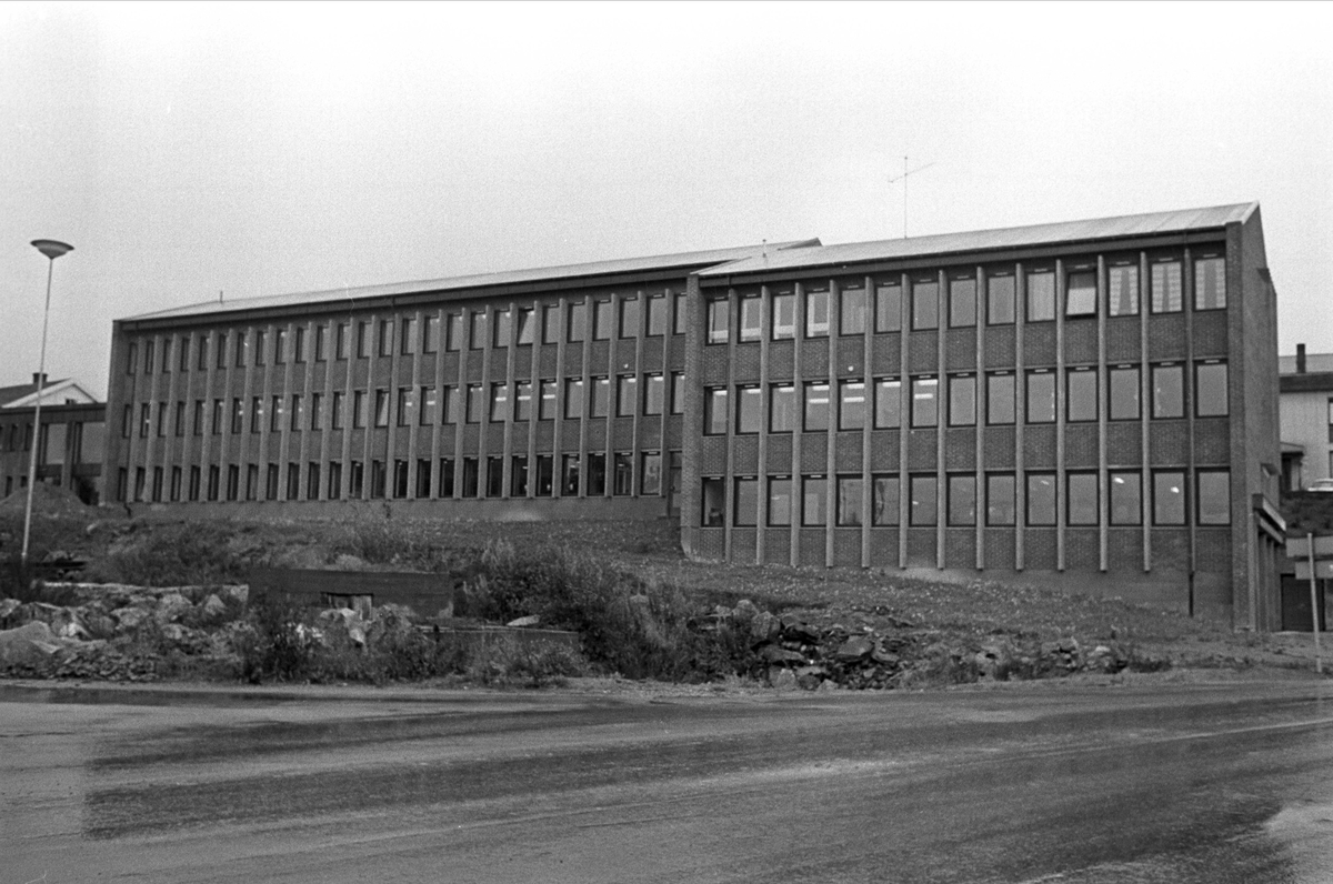 Årnes, 22.09.1962, Rådhuset, sett fra veien.