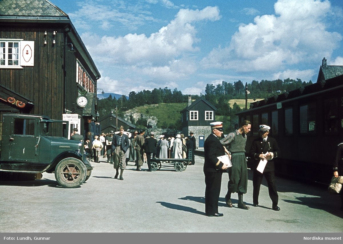 Dombås järnvägsstation i Norge, 1939