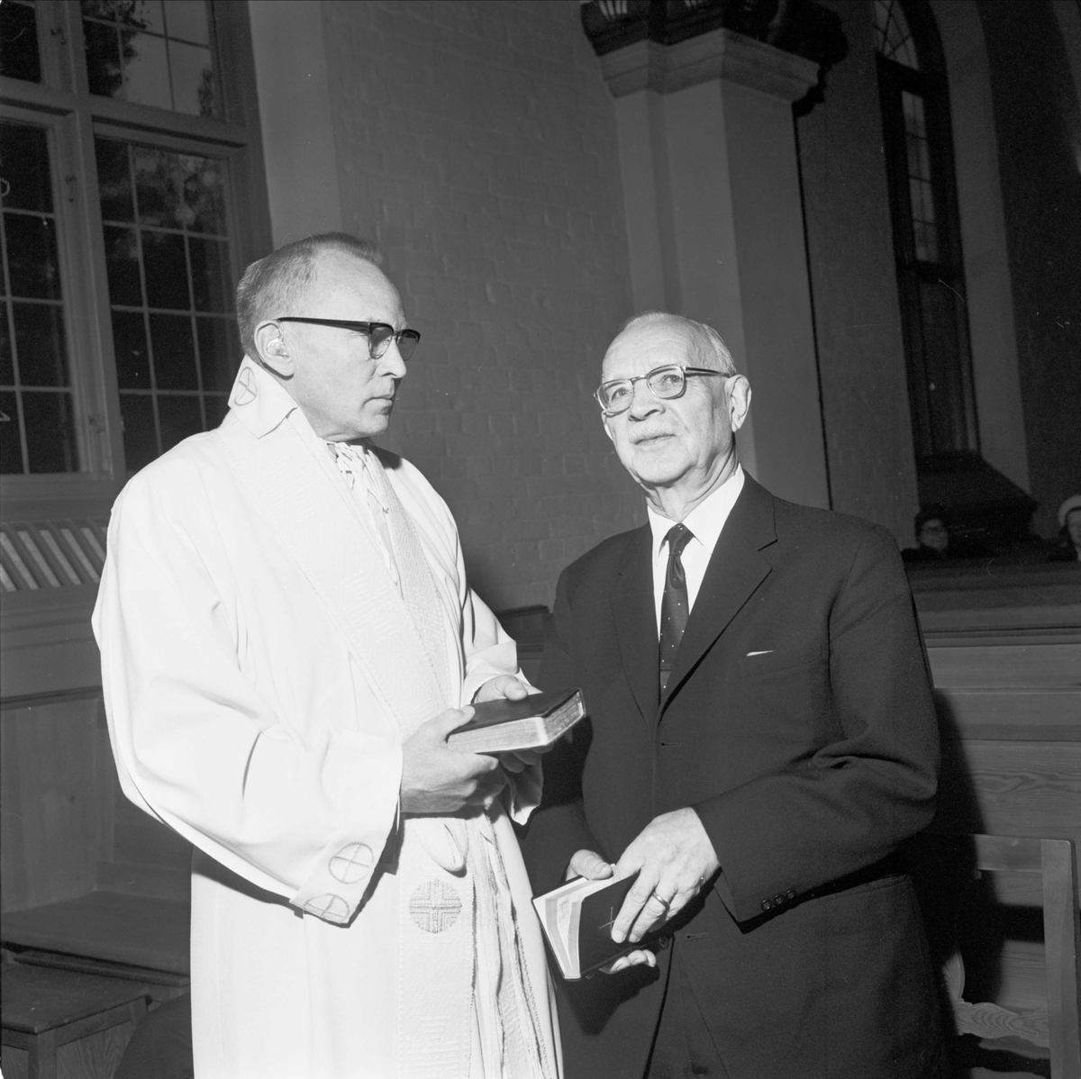 Pastor Lewi Pethrus i Tierp, Uppland november 1966