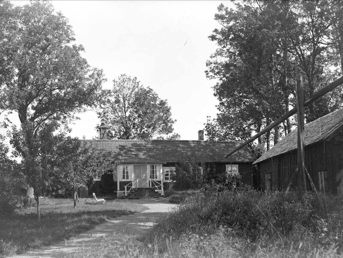 Gårdsmiljö, Sätuna gårds ägor, Björklinge socken, Uppland 1930