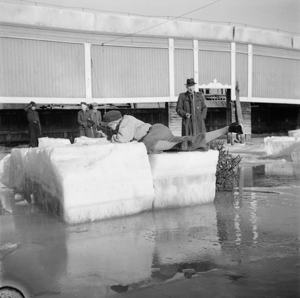 Vinterbadare - Fyrisbadet, Uppsala 1948