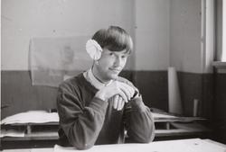 Kjell Lund som avgangsstudent ved NTH [Fotografi]