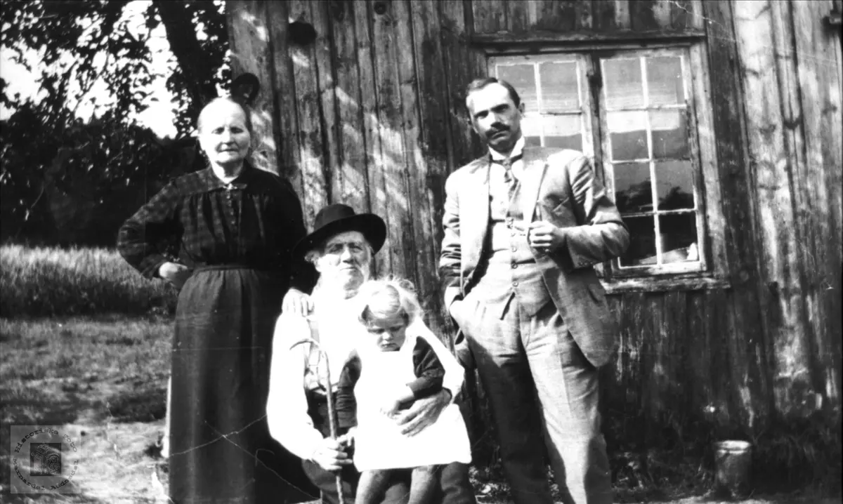 Personer i Nerehagen på Haugland i Bjelland